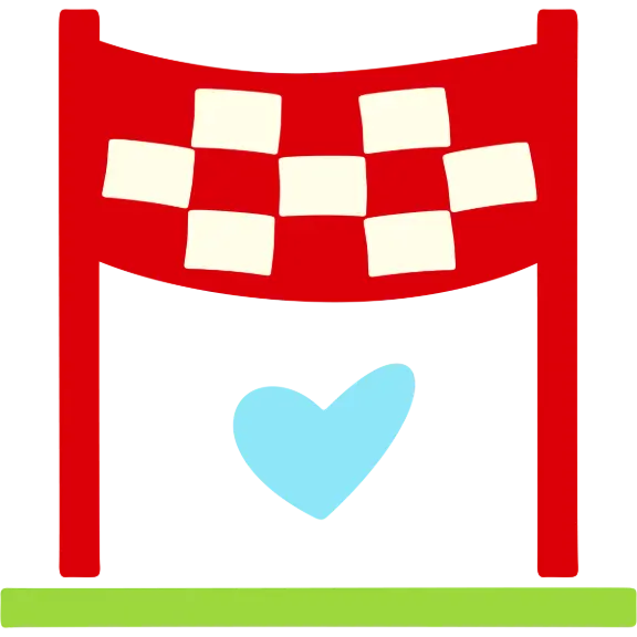 illustrated icon of a race banner
