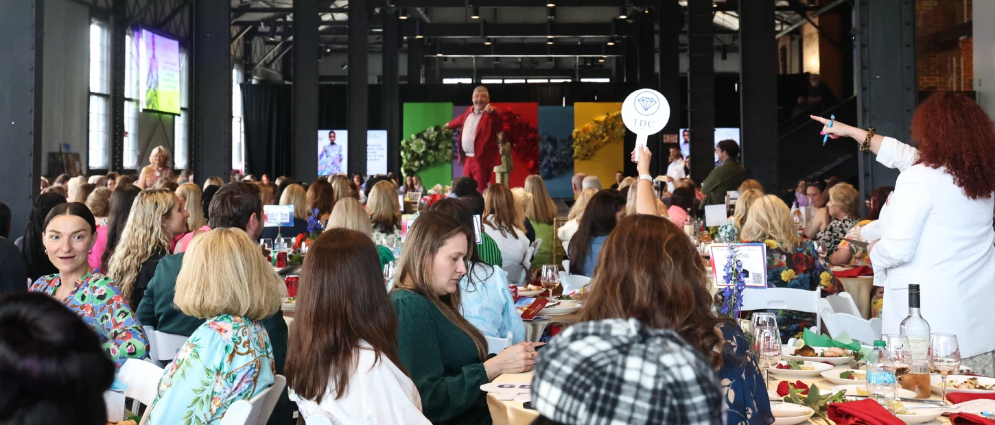 live auction at Wine Women and Shoes event